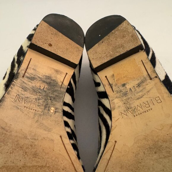 ALEXANDRE BIRMAN, Zebra Pony Hair Loafers - Picture 12 of 13